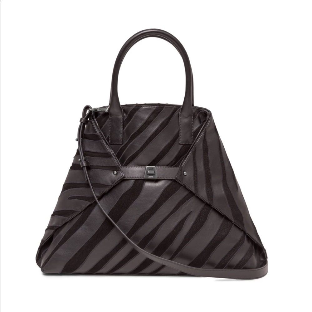 FLASH SALE! Akris Medium Ai Zebra Stripes Handbag